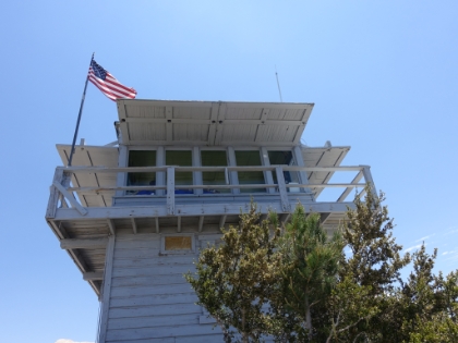 Made it to the top of Tahquitz Peak at 8,846', one of the more interesting little summits I've been on recently. There are great views and an old fire watchtower.