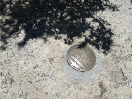 Tahquitz Peak summit marker.