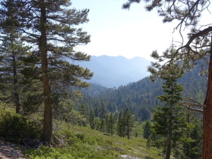 Heading back down with great afternoon views.