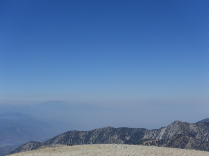 You can barely see San Gorgonio and San Jacinto in the distance. Hard to believe I was on top of those yesterday and the day before!