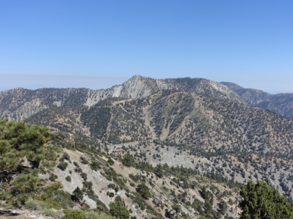 Looking back down at the Notch as I climb the ridgeline.