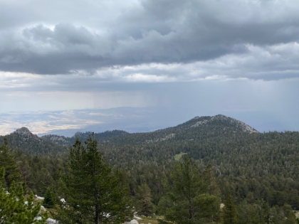 A look down at Long Valley and the tram station.