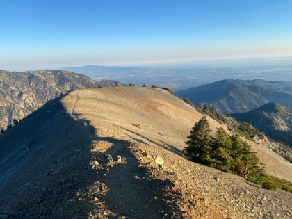 Heading back down. The sun is getting low now making for great lighting across the ridge.