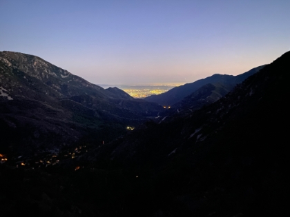 Coming back down Bear Canyon. It would be complete darkness and headlamp the rest of the way.