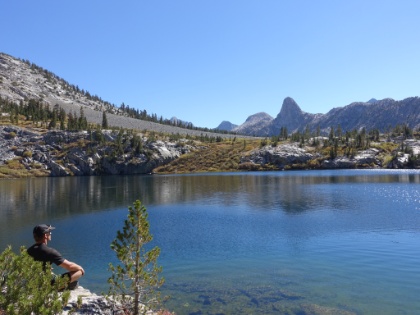 Dustin taking in the view.