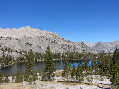 Looking back at Arrowhead Lake as the trail continues up the canyon. We did not see a single human at the lake the entire time we were there yesterday and this morning.