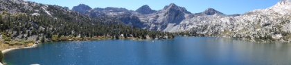 Panorama of Rae Lake.