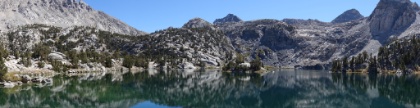 Panorama of upper Rae Lake.