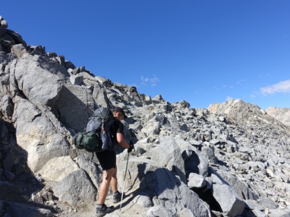 The last few feet to Glen Pass.