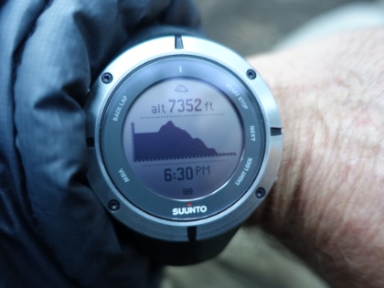 A look at our elevation profile for the day. 1,500' up to Glen Pass and then 4,500' straight down to where we are now. I can't imagine doing the loop counter-clockwise with that climb on the second day.