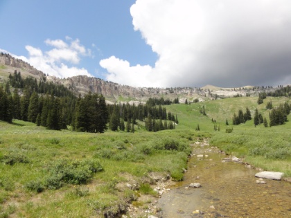 Tons of water up here, even in late summer of a dry year. Also, looks like some weather coming-in.