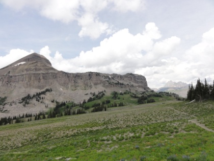 Approaching Death Canyon Shelf, which will be my sleeping spot for Night 1.