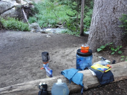 Breakfast at Caf&eacute; Sohl just feet away from the roaring Cascade Creek.