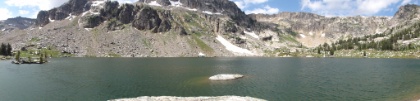 Panorama view of the lake.