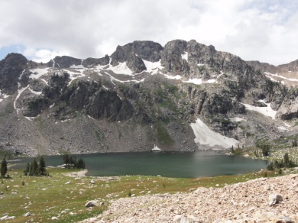 A look back down at Lake Solitude.