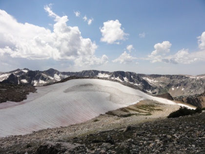 A view down from Paintbrush Divide.