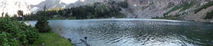 Panorama view from the East shore of Holly Lake.