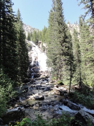 Hidden Falls. It's somewhere between a waterfall and a huge cascade, but it's over a 100' high and is pretty impressive.