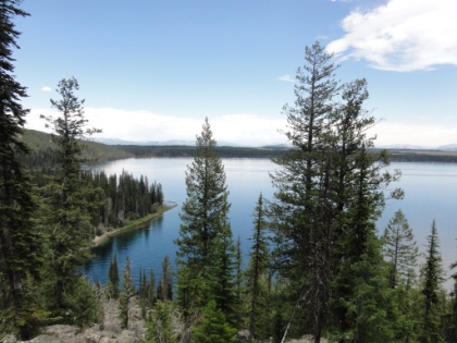 Heading back down now towards the lakeshore. The remaining two miles of trail were frustrating.  A portion of the trail was closed, and the detour added some elevation gain I wasn't expecting. And the trail was crowded with day hiking tourists. It was the first time in four days I was actually looking forward to getting off the trail. Otherwise, I felt like I could easily have gone a couple more days in the backcountry.