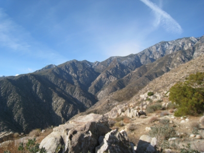 Starting to get into typical San Jacinto mountainous terrain. The first few thousand feet of gain were essentially climbing through a giant rock pile. Segments of "trail" constantly split and then merged again. When in doubt, just head up!