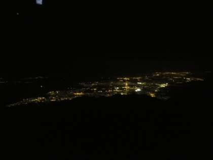 The night lights of Palm Springs from the tram as we head back down. Another awesome Cactus to Clouds day complete!