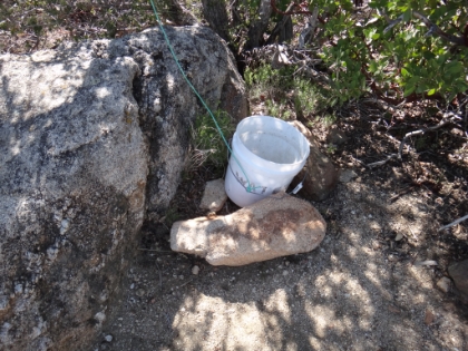 The emergency water bucket that noone ever seems to leave water in (including me).