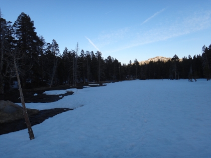 Back down to Round Valley as the sun is getting low across the meadows.