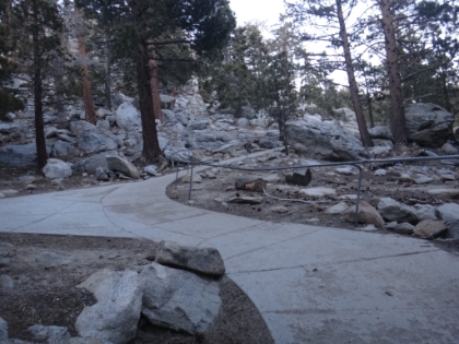 The climb up to the lodge. Mentally, the toughest climb of the day! But at least I know food is waiting up there.