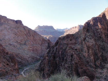 Bright Angel seems to be a bit of a cross between South Kaibab and The Box. The views aren't as expansive as South Kaibab or as chiseled as The Box, but they are amazing nonetheless.