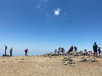 After not seeing a single human the entire way to the top, this is the sight once I hit the summit. There had to be at least 30 people up here, loud and crazy.