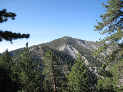 Our first look at the Backbone trail, which runs right along the ridge up to Pine Mtn.