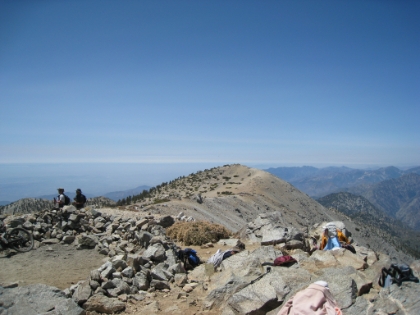 A look out towards the West Baldy peak.