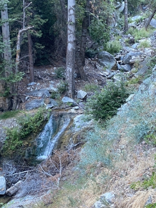 Water still flowing in Bear Creek. End to a tough but fun birthday! Well not quite the end, I had to give a ride to yet another group that had hiked down Bear Canyon instead of Ski Hut and ended-up miles from their car. It's amazing how many people make that mistake!
