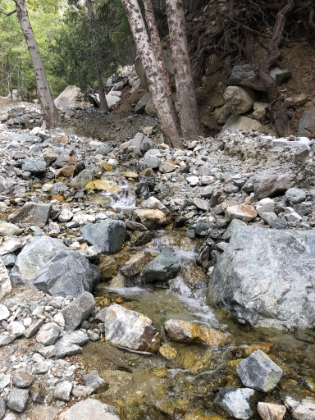 Third, and last, crossing of the middle fork of Lytle Creek.