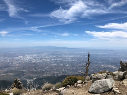 The views from up here are pretty jaw dropping. If you like urban sprawl views, this is probably the best spot in SoCal. With a nice view of Santiago as well.