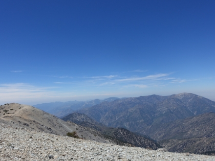 From left-to-right, West Baldy, Iron Mountain, and Mt. Baden-Powell.