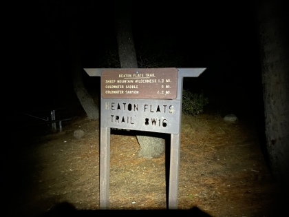 After about an hour with the headlamp, I made it back to the trailhead. Iron Mountain never fails to disappoint!