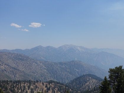 Expansive views of Mt. Baldy and Iron Moutain (to the right).