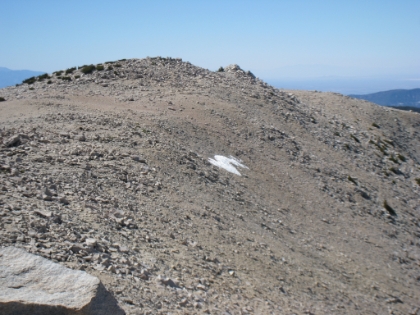 Our lone snow sighting for the day. Not bad for a sunny slope in mid-August though.