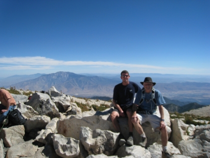 Me, dad, and San Jacinto from the top of San Gorgonio.