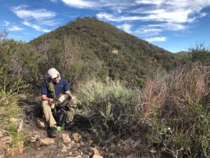 A quick lunch break. Hmm, I can't seem to find this trail on the map...