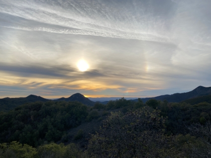 After getting back to the car, we added on a couple more miles heading out from Blue Jay campground and got some nice late afternoon ocean views. We'll find the falls next time!