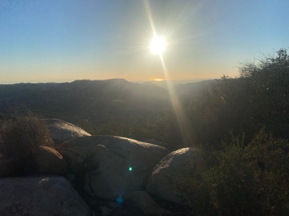 We finished the loop with perfect timing in the last of the daylight without needing headlamps. End to another fun day in the San Mateo Wilderness.