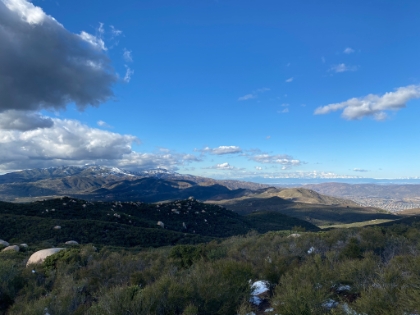 We've definitely never seen snow that low on the Santa Ana range.