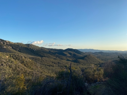 Nice late afternoon lighting on the hills.