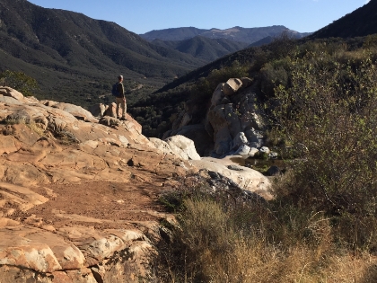 Dad's pic of of me at the top of the falls.