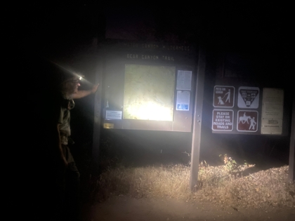 Made it. End to a memorable day in the Santa Anas!