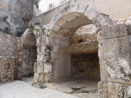 Remains of a Roman storefront.