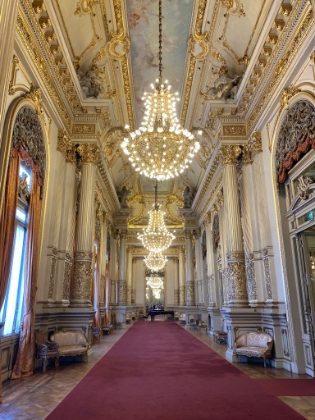 The reception hall that recently hosted the G20 conference.