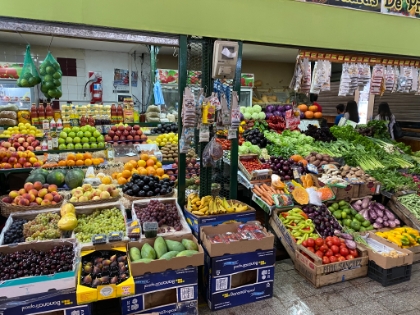 A beautiful display of fruit at the San Telmo market.